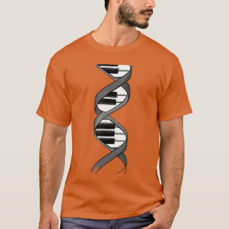 Camiseta Design de Piano Engraçado para Homens Mulheres Toc