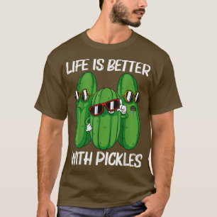 Camiseta Design de picles legal para homens mulheres picam