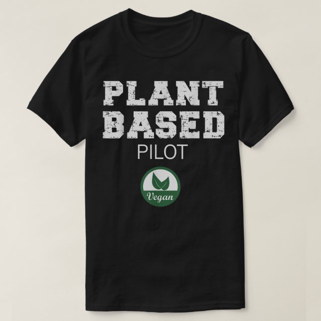 Camiseta Design de Piloto Baseado em Planta (Frente do Design)