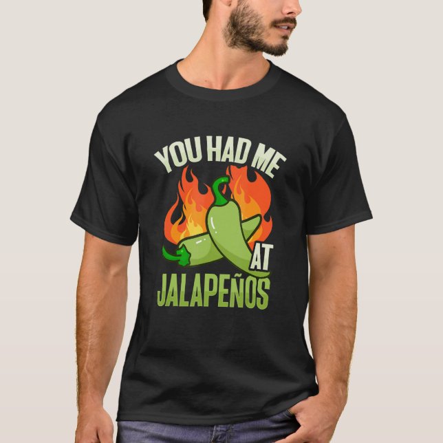 Camiseta design de pimenta verde para Scoville Chili (Frente)