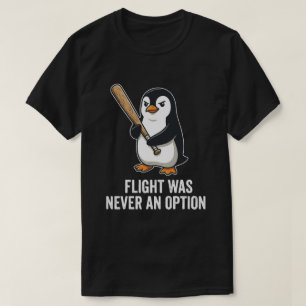 Camiseta Design de Pinguim Ave Engraçada Sem Voo