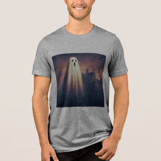 Camiseta Design de Pintura de Fantasma de Halloween Antigo