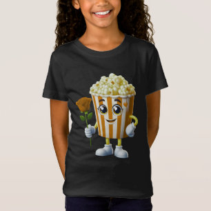 Camiseta design de pipoca engraçado para amantes