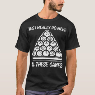 Camiseta Design De Piscina legal Para Homens Jogador De Pis