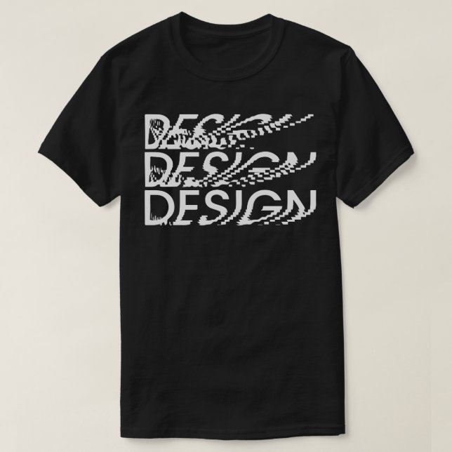 Camiseta design de pixel distorcido (Frente do Design)