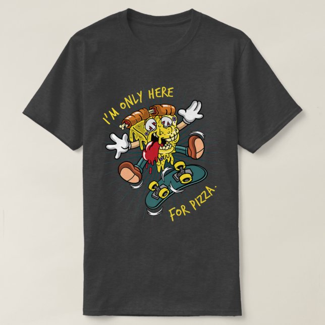 Camiseta Design de pizza para a próxima festa de pizza, ama (Frente do Design)