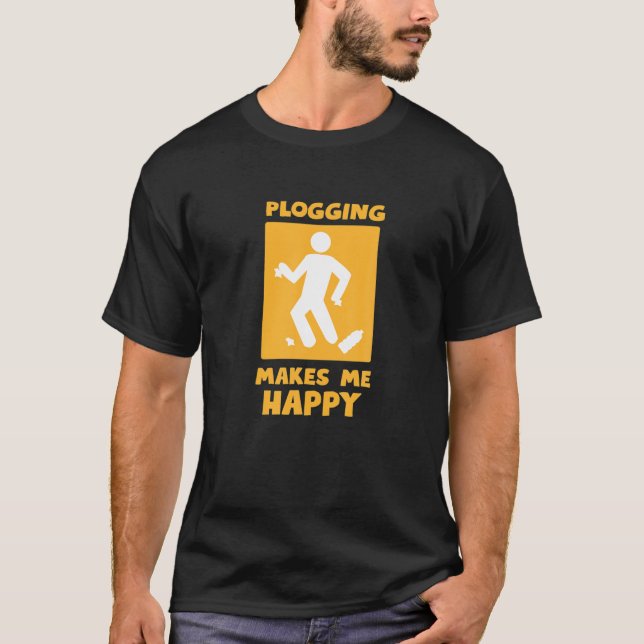 Camiseta Design De Plogs Motivacionais Para Um Plogger (Frente)