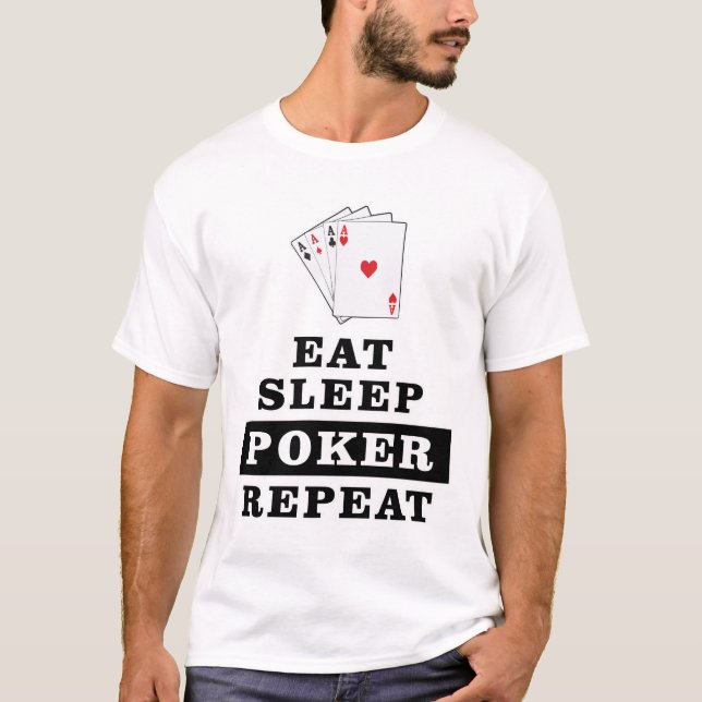 Camiseta Design de Poker Engraçado (Frente)