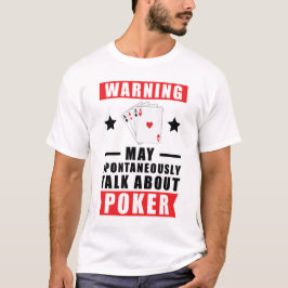 Camiseta Design de Poker Engraçado