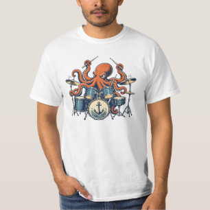 Camiseta Design de polvo baterista personalizado