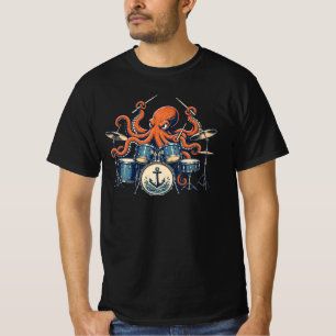 Camiseta Design de polvo baterista personalizado