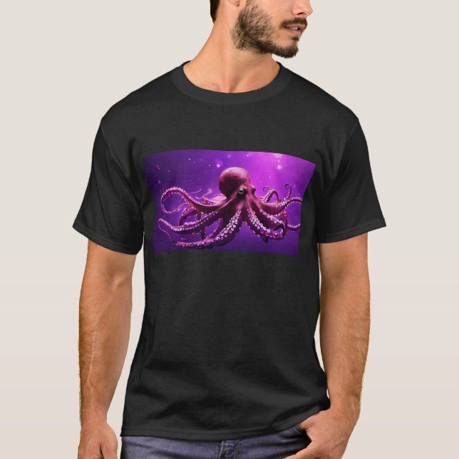Camiseta Design de polvo roxo (Frente)