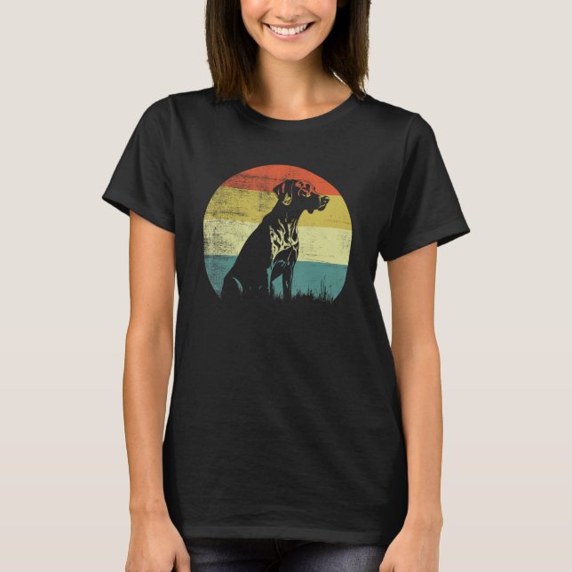 Camiseta Design de Ponteiro Alemão Curto (Frente)