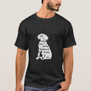 Camiseta Design De Ponteiro Alemão De Ponta Curto Para Gsp 
