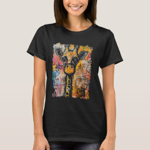 Camiseta Design de Pop de Arte Animal com Girafa no G mascu