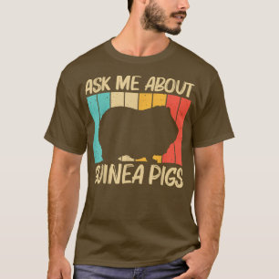 Camiseta Design De Porco Da Guiné legal Para Homens Mulhere