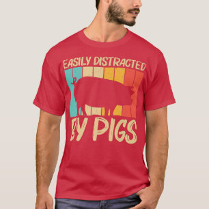 Camiseta Design De Porco Engraçado Para Homens Fazendas De 