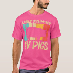 Camiseta Design De Porco Engraçado Para Homens Fazendas De