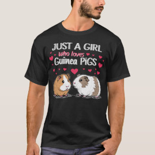 Camiseta Design De Porco-Guiné Para Meninas Crianças Menina