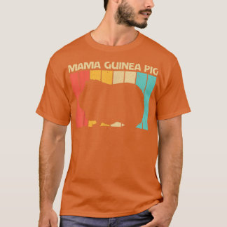 Camiseta Design De Porco legal Para Mulheres Mãe Cavy Pet R