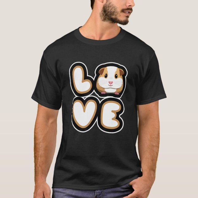 Camiseta Design De Porco Para Homens Mulheres Crianças Guin (Frente)