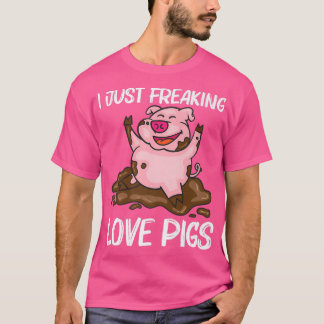 Camiseta Design De Porcos Engraçados Para Homens Fazendas D