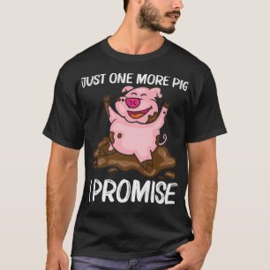 Camiseta Design De Porcos Engraçados Para Homens Fazendas D