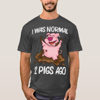 Camiseta Design De Porcos Engraçados Para Homens Fazendas D