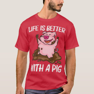 Camiseta Design De Porcos Engraçados Para Homens Fazendas D