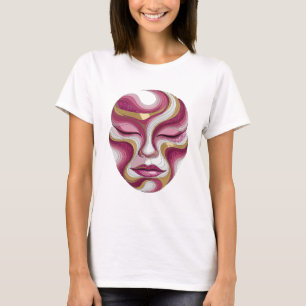 Camiseta Design de prata ARTÍSTICO ARTE ABSTRATA