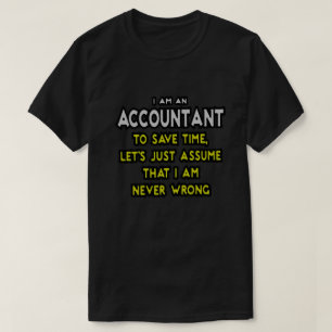 Camiseta Design de presente contador engraçado