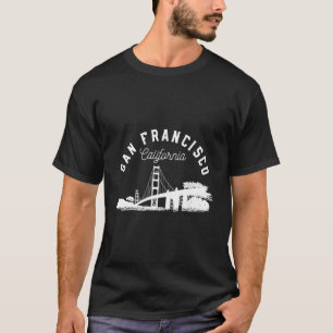 Camiseta Design de Presente da Ponte Dourada de São Francis