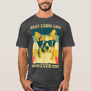 Camiseta Design De Presente De Pai De Melhor Corgi De Mens