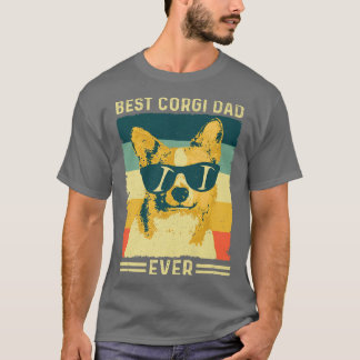 Camiseta Design De Presente De Pai De Melhor Corgi De Mens