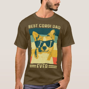 Camiseta Design De Presente De Pai De Melhor Corgi De Mens