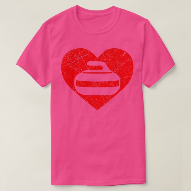 Camiseta Design de Presente do Lover de Curling legal (Frente do Design)