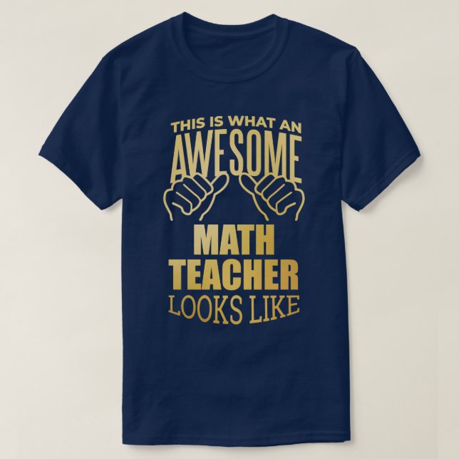 Camiseta Design de Presente Engraçado do Professor de Matem (Frente do Design)