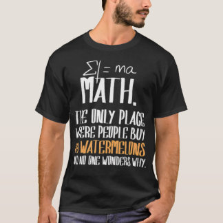 Camiseta Design de problemas de matemática para um professo