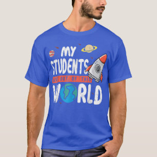 Camiseta Design de Professor Bonito Meus Estudantes Estão F