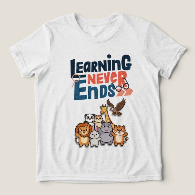 Camiseta Design de professor com animais fofos da savana (Design frontal)