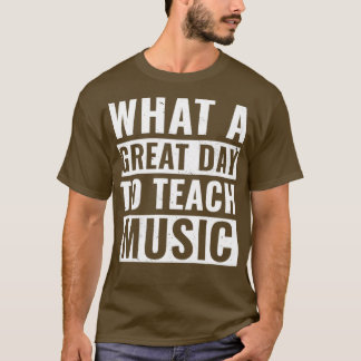 Camiseta Design de Professor de Música Engraçado para Homen