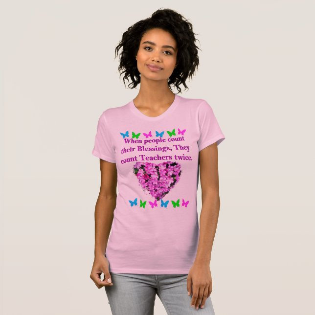 Camiseta DESIGN DE PROFESSOR FLORAL DE PINCO bonito (Frente Completa)