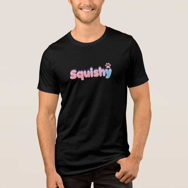 Camiseta Design de Pug Cute Squishy (Frente)