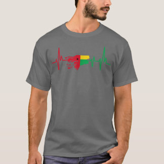Camiseta Design de pulsação Guiné-Bissau