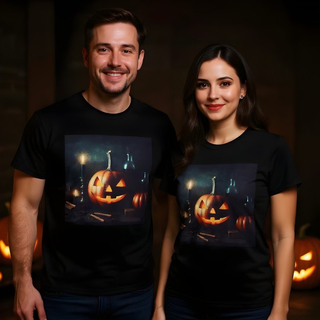 Camiseta Design de Pumpkin Painting do Dia das Bruxas (Criador carregado)