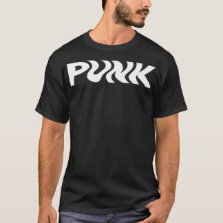 Camiseta design de punk ondulado