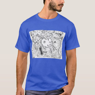 Camiseta Design de Punk Rock #14 Fantasy Ocean on Blue