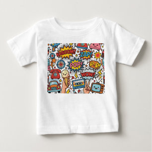 Camiseta design de quadrinhos retrô