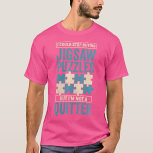 Camiseta Design de Quebra-Cabeça para Amantes de Quebra-Cab