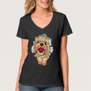 Camiseta Design de Racha de Cachorro Fofo